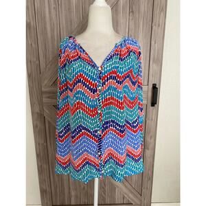 Shoshanna size 2 multicolor blouse